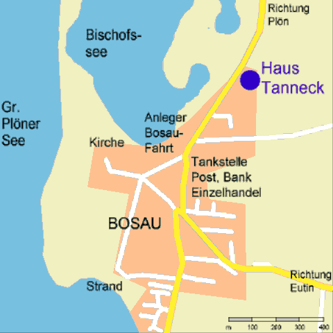 Karte Dorf Bosau